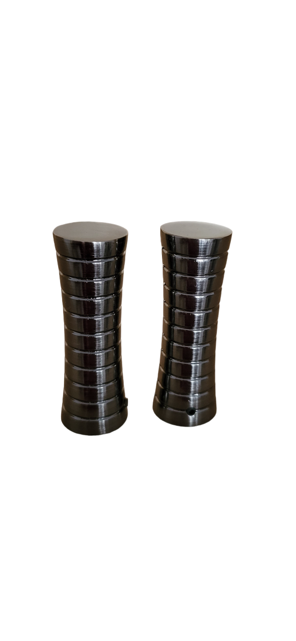 Galerie metalica Febris, cu inele, dubla pentru tavan, 19 mm, black nichel - imagine 2