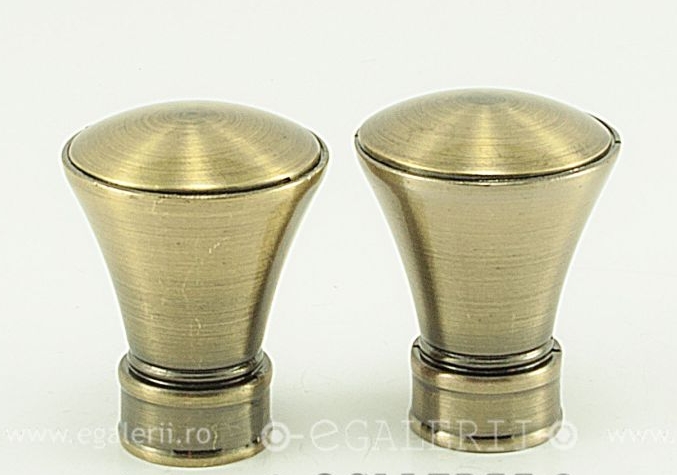 Ornament Conic, 19mm Antique brass x 2 buc