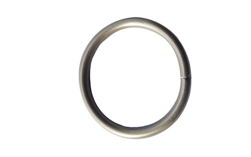 Inele din Metal cu carlige din plastic pentru bara de 16mm Satin Nickel - set 10 buc - imagine 2