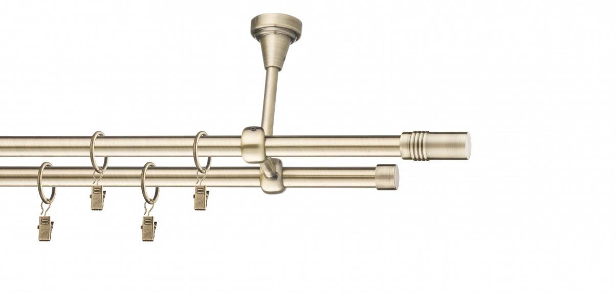 Galerie metalica Celtex dubla de tavan 16 mm, antique brass (auriu antic)