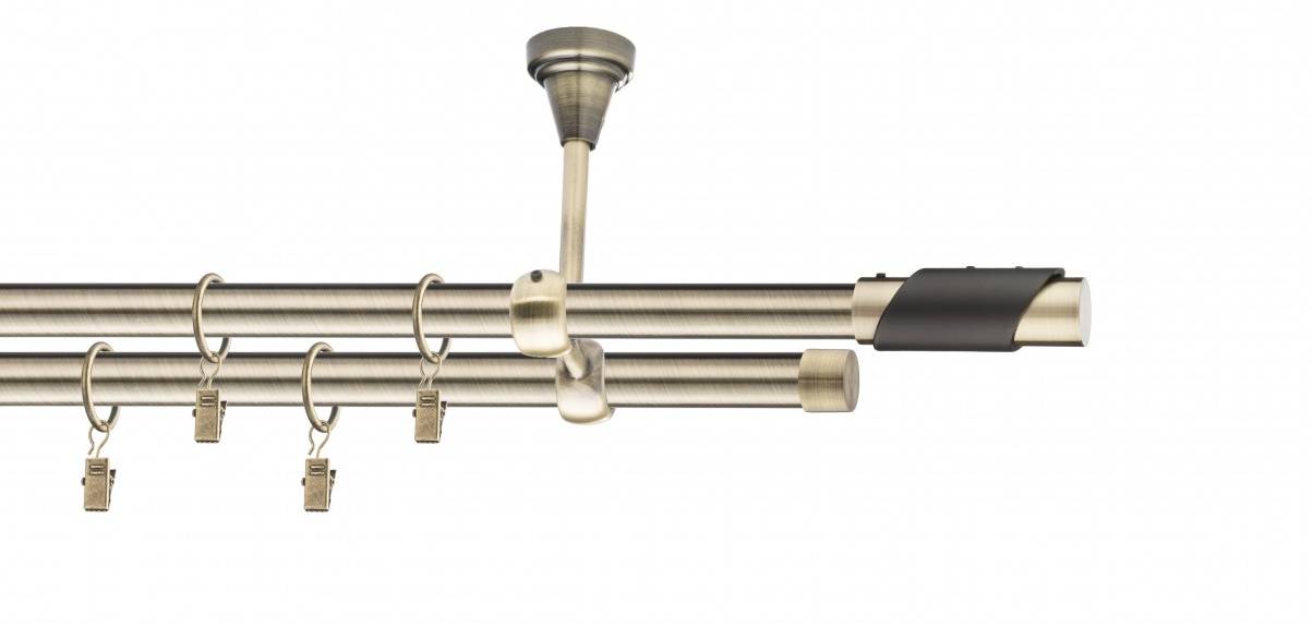 Galerie metalica Paris dubla de tavan 19 mm, antique brass (auriu antic)