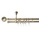 Galerie metalica Seti dubla de tavan 19 mm, antique brass (auriu antic) - imagine 7
