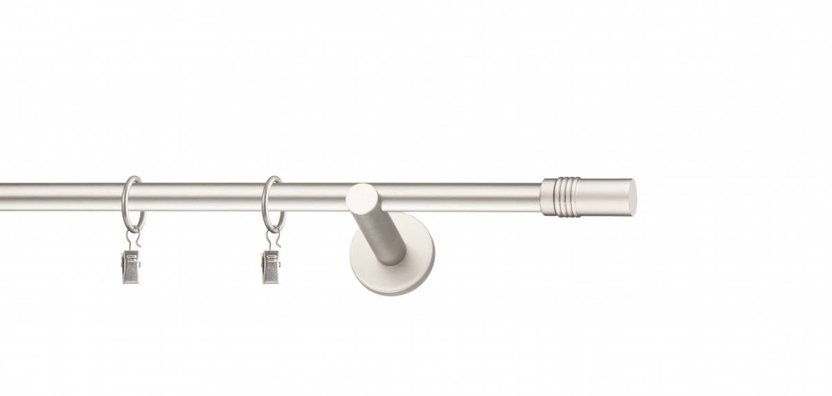 Galerie metalica Celtex moderna 16 mm, satin nichel (argintiu mat)