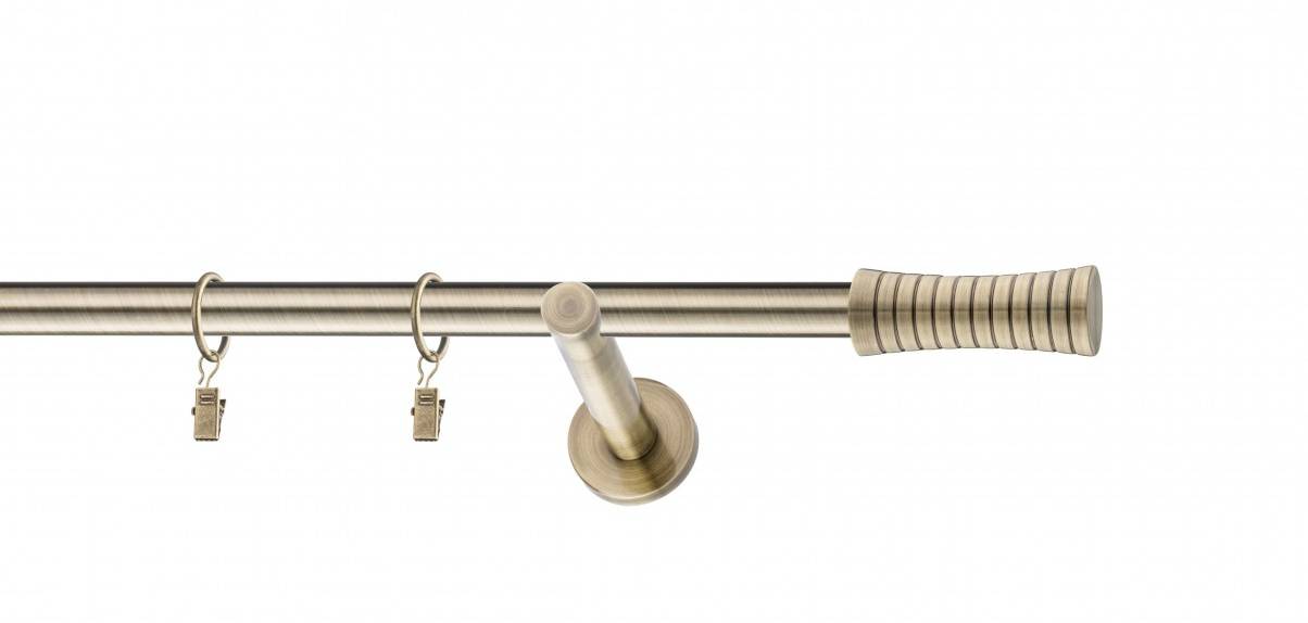 Galerie metalica Febris simpla moderna 19 mm, antique brass (auriu antic)