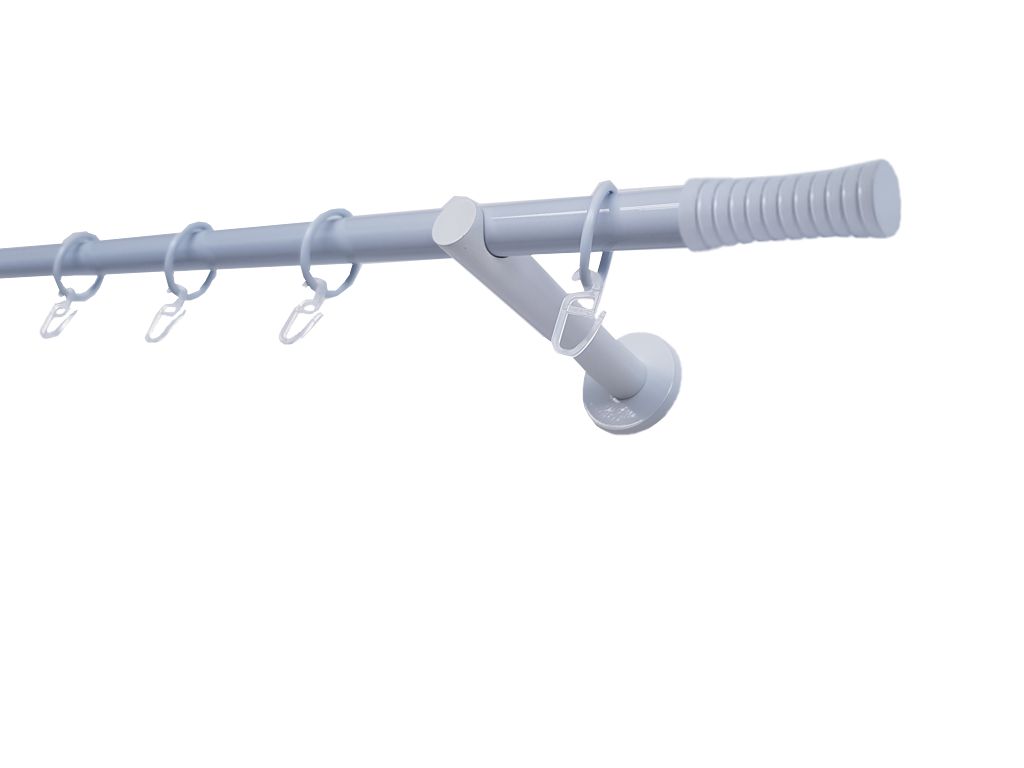 Galerie metalica Febris simpla moderna 19 mm, Alb