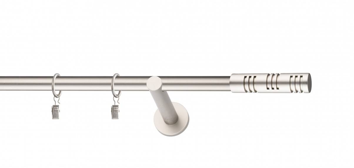 Galerie metalica Elis simpla moderna 19 mm, satin nichel (argintiu mat)