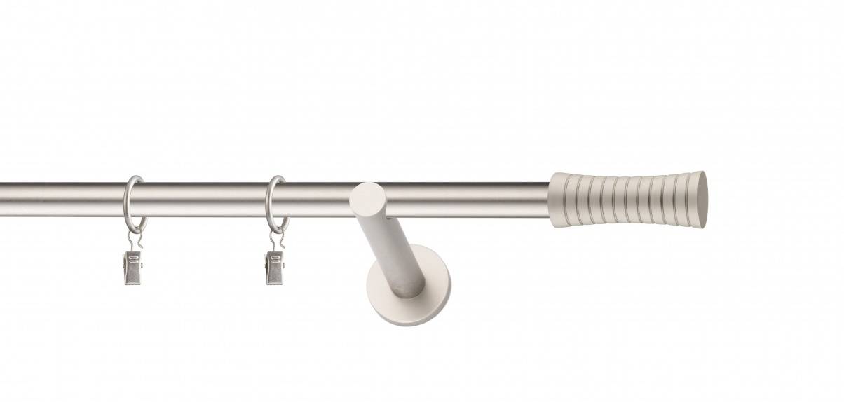 Galerie metalica Febris simpla moderna 19 mm, satin nichel (argintiu mat)
