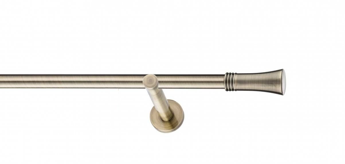 Galerie metalica Ahile -fără inele, simpla - moderna, 19 mm, antique brass (auriu antic)