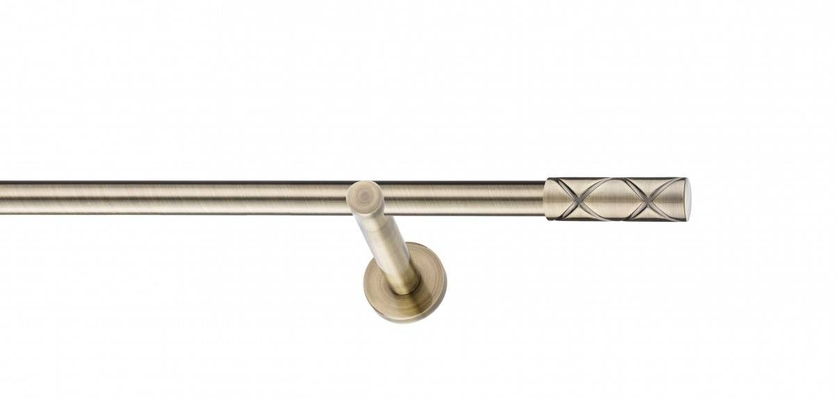 Galerie metalica Ciel -fără inele, simpla - moderna, 19 mm, antique brass (auriu antic)