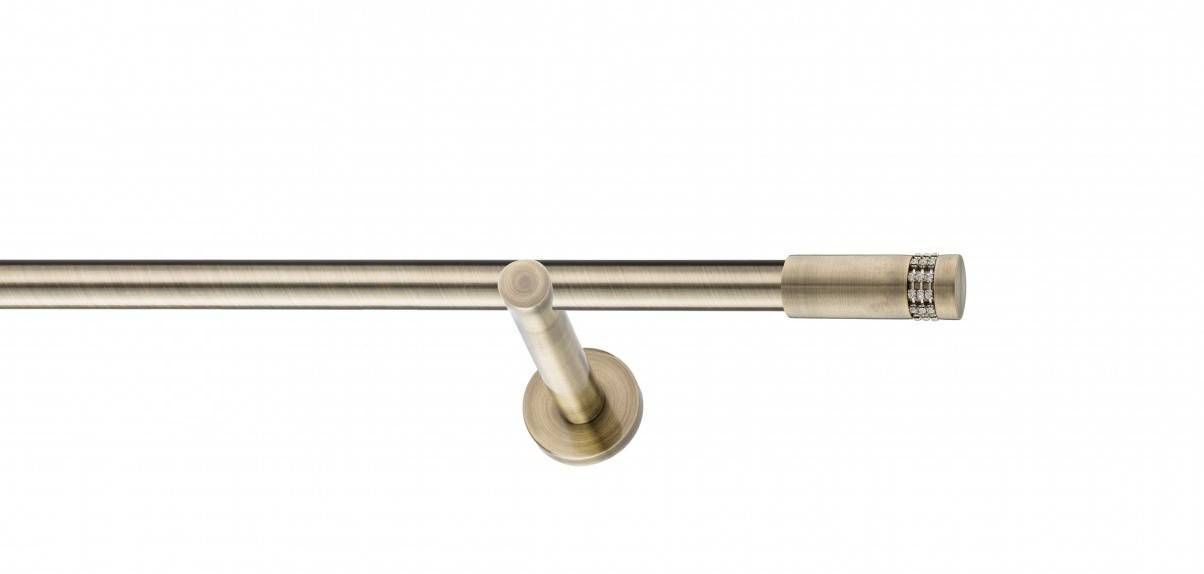 Galerie metalica Dios -fără inele, simpla - moderna, 19 mm, antique brass (auriu antic)