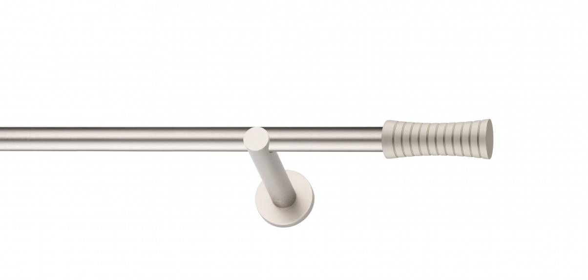 Galerie metalica Febris -fără inele, simpla - moderna, 19 mm, satin nichel (argintiu mat)