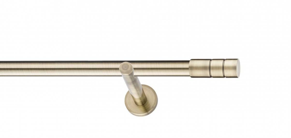 Galerie metalica Ciel -fără inele, simpla - moderna, 25 mm, antique brass (auriu antic)