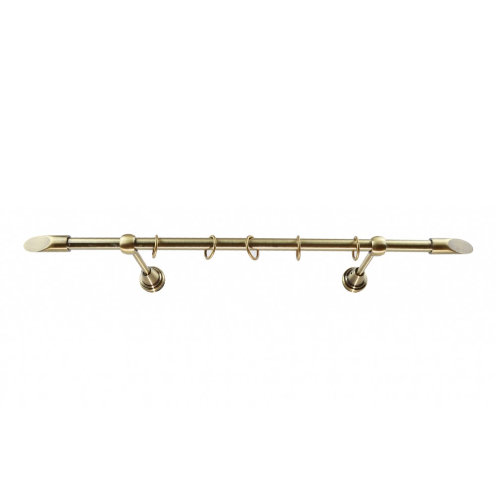 Galerie metalica Alexia simpla 16 mm, antique brass (auriu antic)