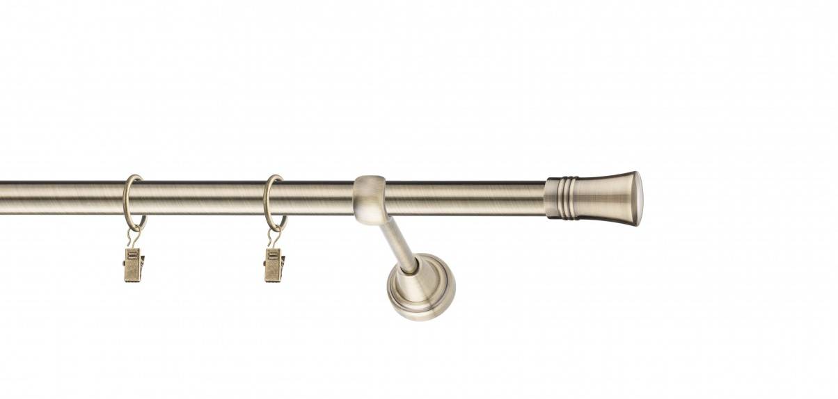 Galerie metalica Capri simpla 19 mm, antique brass (auriu antic)