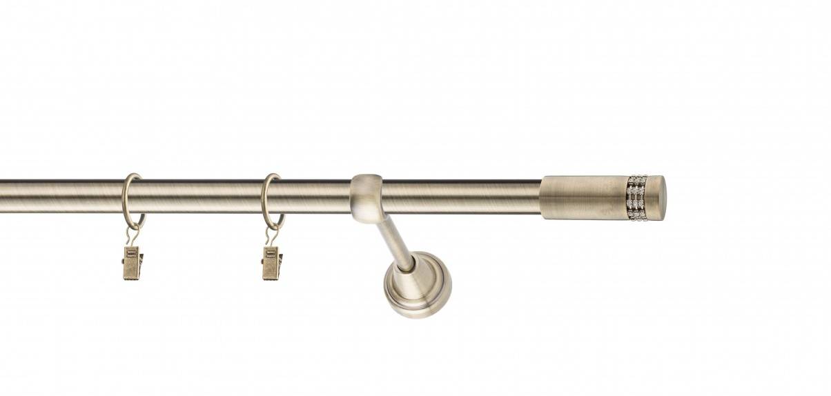 Galerie metalica Dios simpla 19 mm, antique brass (auriu antic)
