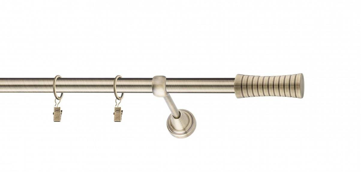 Galerie metalica Febris simpla 19 mm, antique brass (auriu antic)