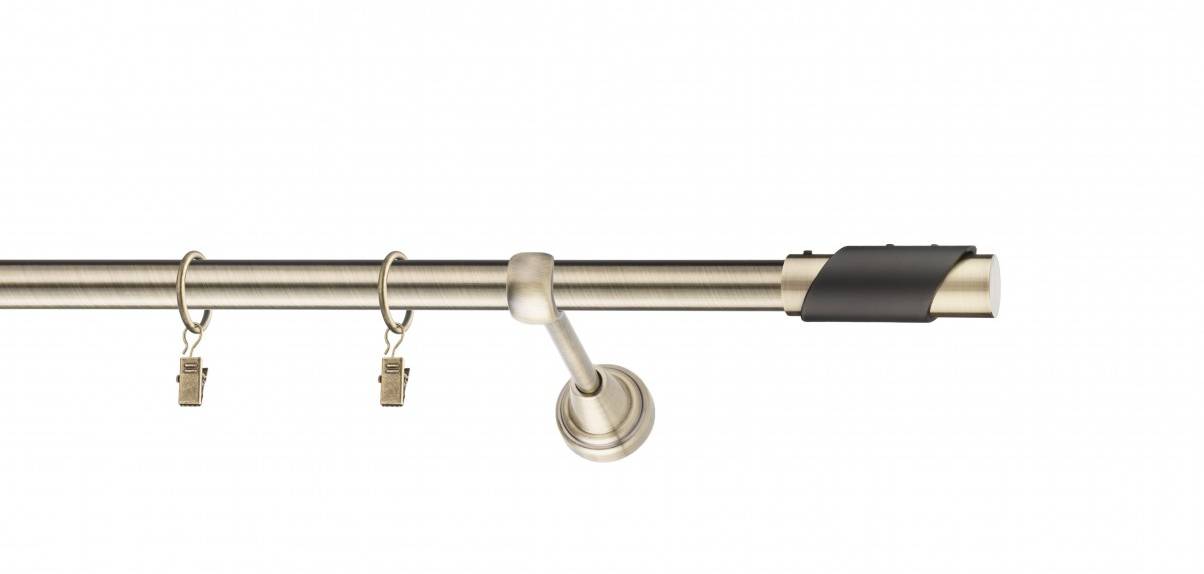 Galerie metalica Paris simpla 19 mm, antique brass (auriu antic)