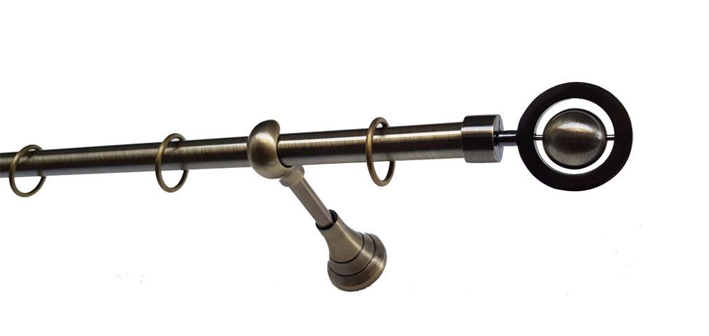 Galerie metalica Seti simpla 19 mm, antique brass (auriu antic)
