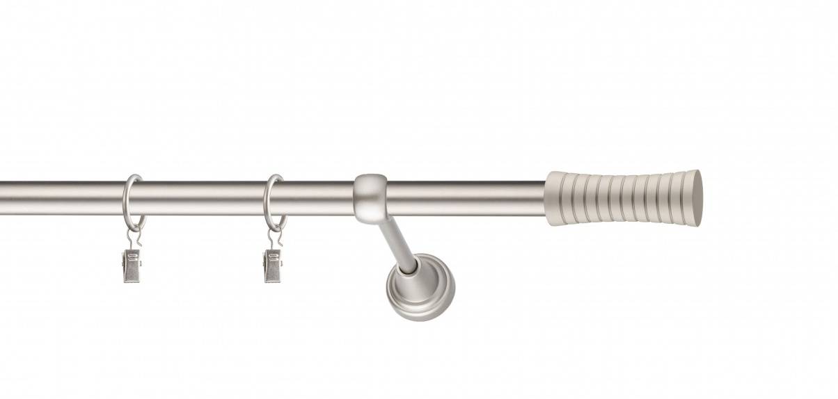 Galerie metalica Febris simpla 19 mm, satin nichel (argintiu mat)