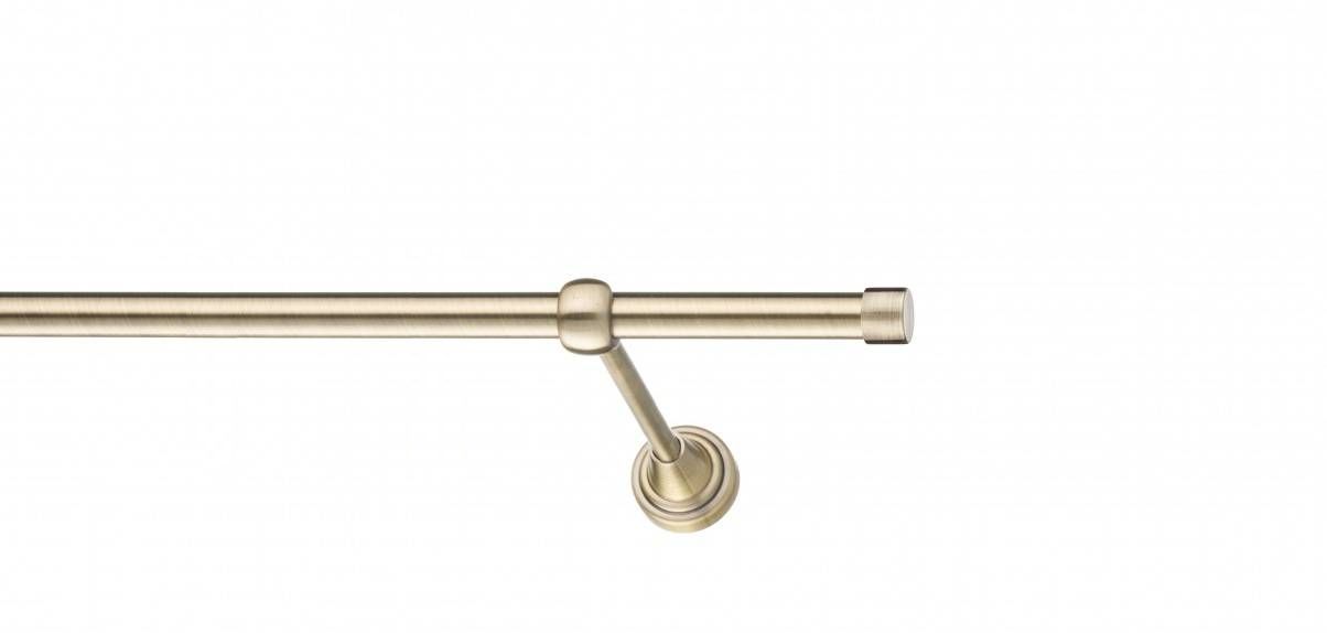 Galerie metalica Luna -fără inele, simpla - clasic, 16 mm, antique brass (auriu antic)