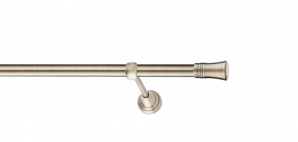 Galerie metalica Capri -fără inele, simpla - clasic, 19 mm, antique brass (auriu antic)