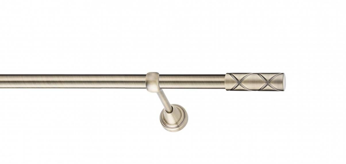 Galerie metalica Ciel -fără inele, simpla - clasic, 19 mm, antique brass (auriu antic)