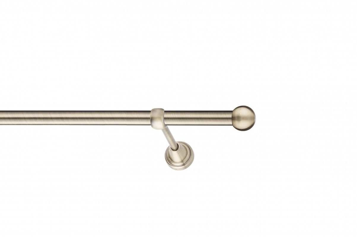 Galerie metalica Sfera -fără inele, simpla - clasic, 19 mm, antique brass (auriu antic)