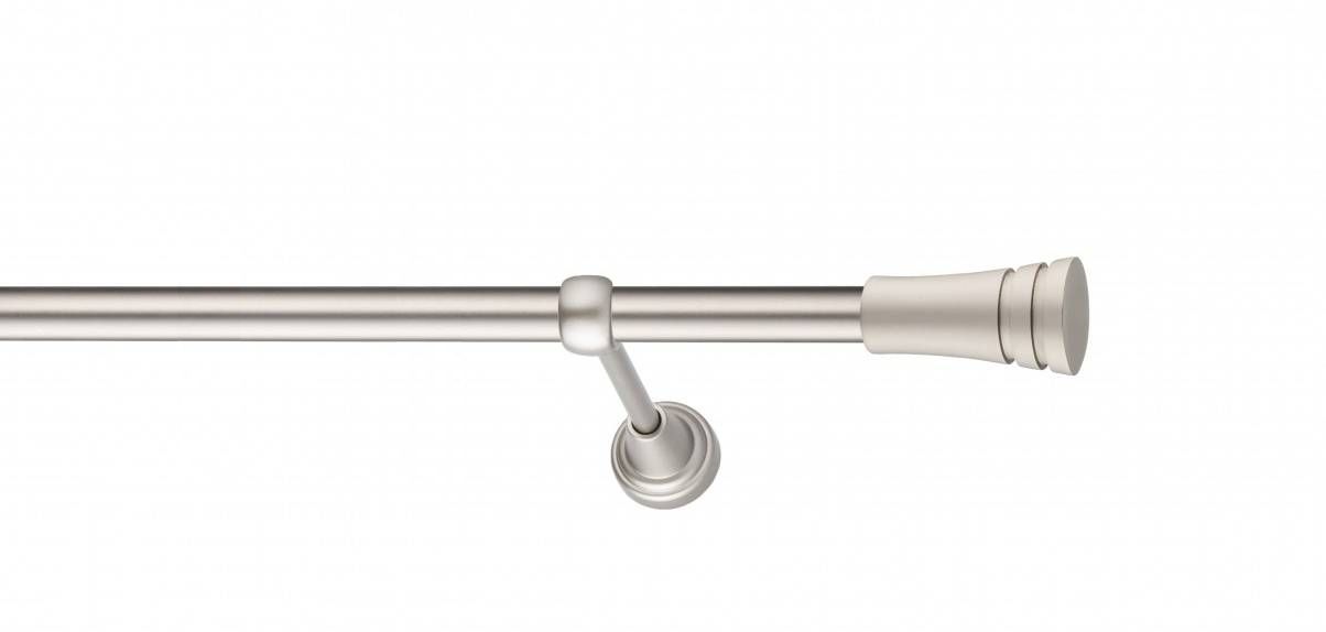 Galerie metalica Paola -fără inele, simpla - clasic, 19 mm, satin nichel (argintiu mat)