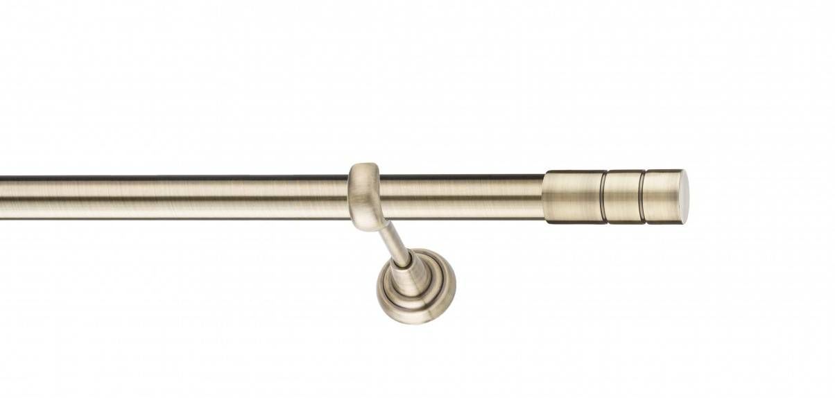 Galerie metalica Ciel -fără inele, simpla - clasic, 25 mm, antique brass (auriu antic)