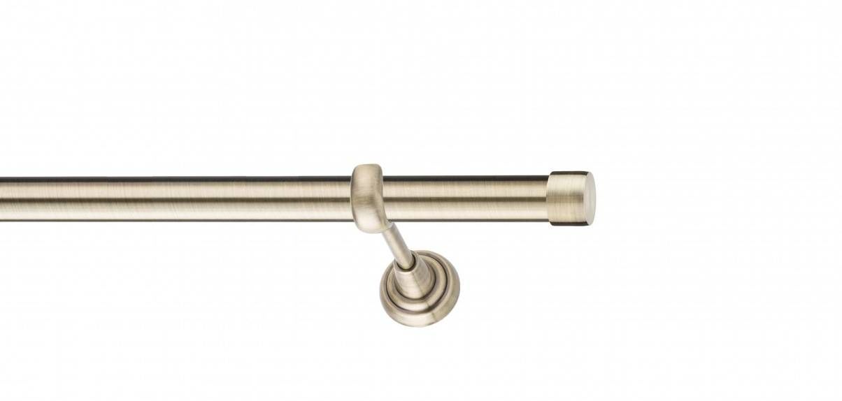 Galerie metalica Luna -fără inele, simpla - clasic, 25 mm, antique brass (auriu antic)