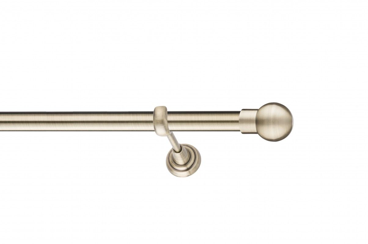 Galerie metalica Sfera -fără inele, simpla - clasic, 25 mm, antique brass (auriu antic)