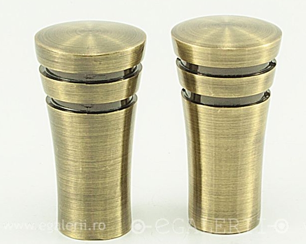 Galerie metalica Paola dubla moderna 19 mm, antique brass (auriu antic) - imagine 5
