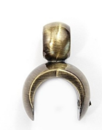 SUPORT/adaptor BARA PROFIL 19MM ANTIQUE BRASS - imagine 4