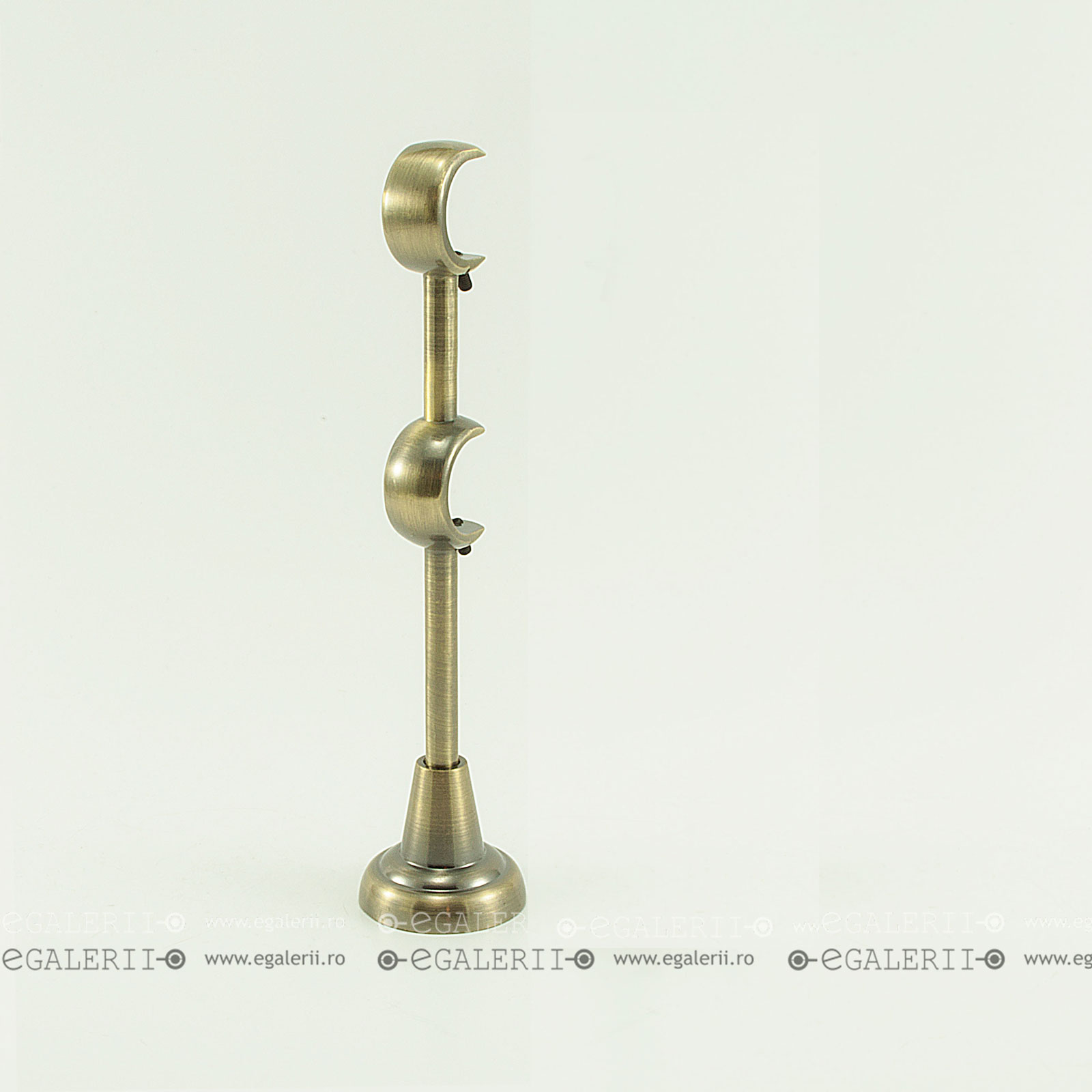 Consola Dubla Reglabila 25/25, 25 mm Antique Brass x 1 buc