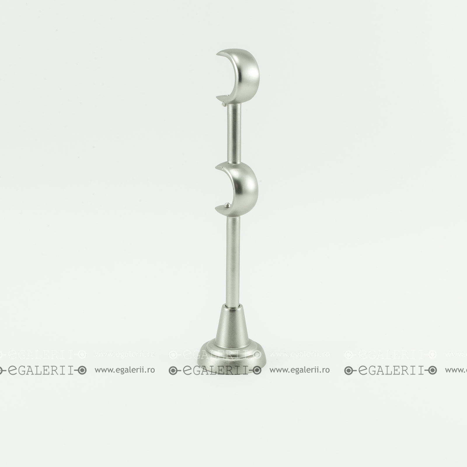 Consola Dubla Reglabila 25/25, 25 mm Satin nickel x 1 buc