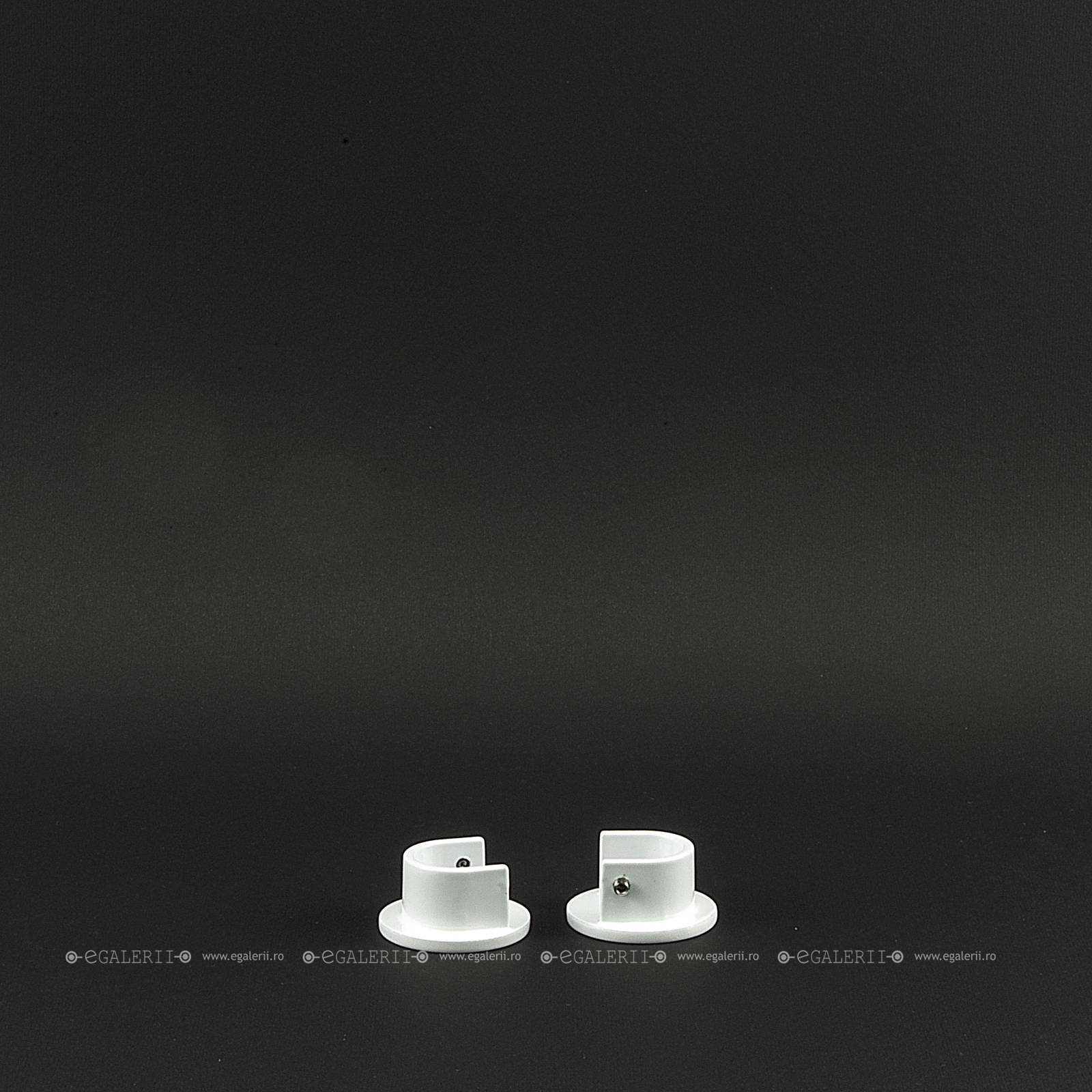 Consola intre pereti 19 mm White Matt x 2 buc