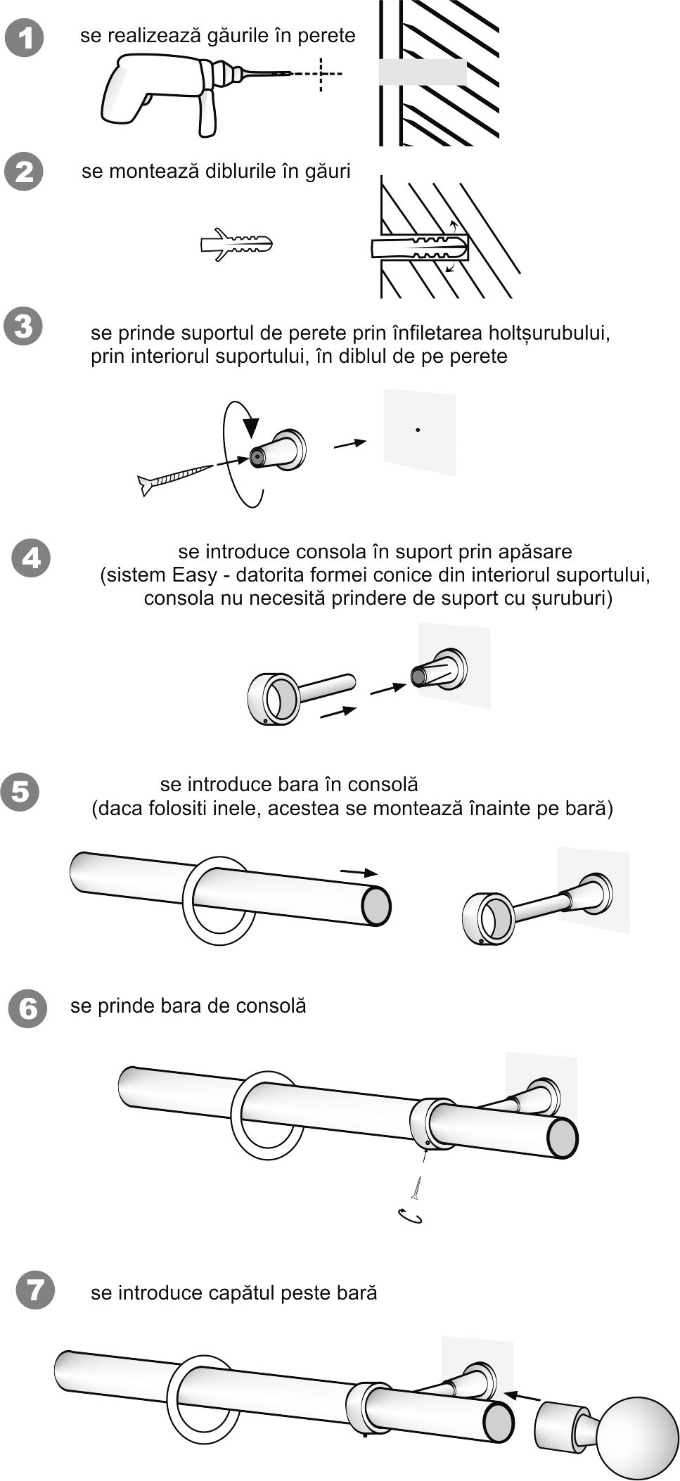 Set galerie simpla Estetique copii, 16 mm, rosu - imagine 3