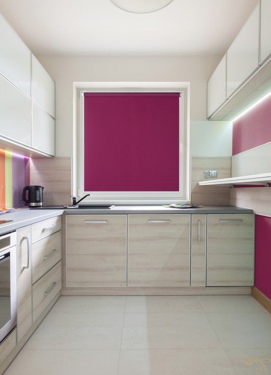 Roleta Bej Inchis sistem Mini alb - imagine 3