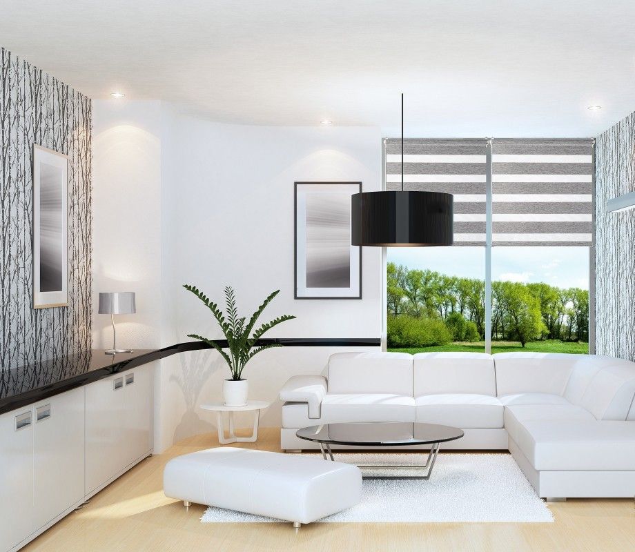 Roleta Day & Night Gri sistem Mini alb - imagine 10