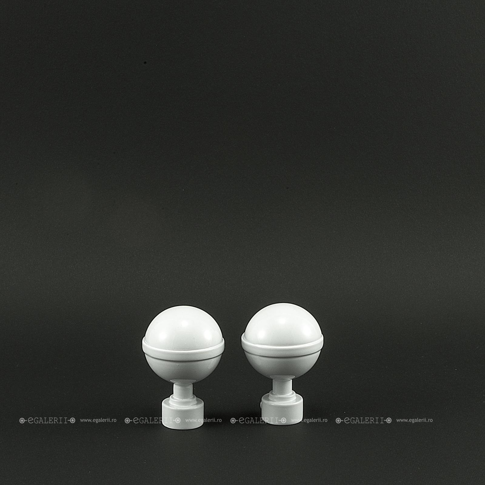 Ornament Kalisto 19mm White Matt x 2 buc