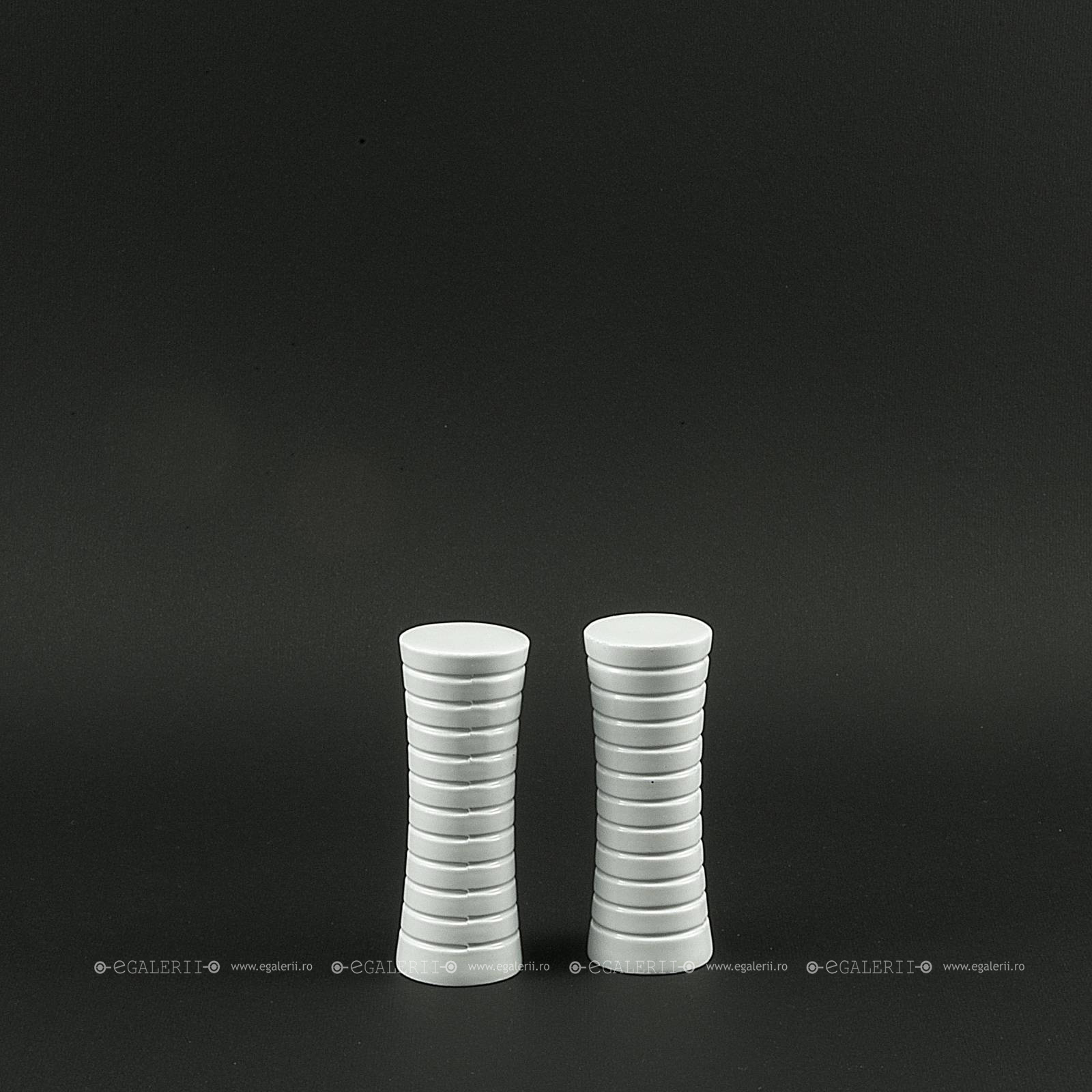 Ornament Ramses 19mm White Matt x 2 buc