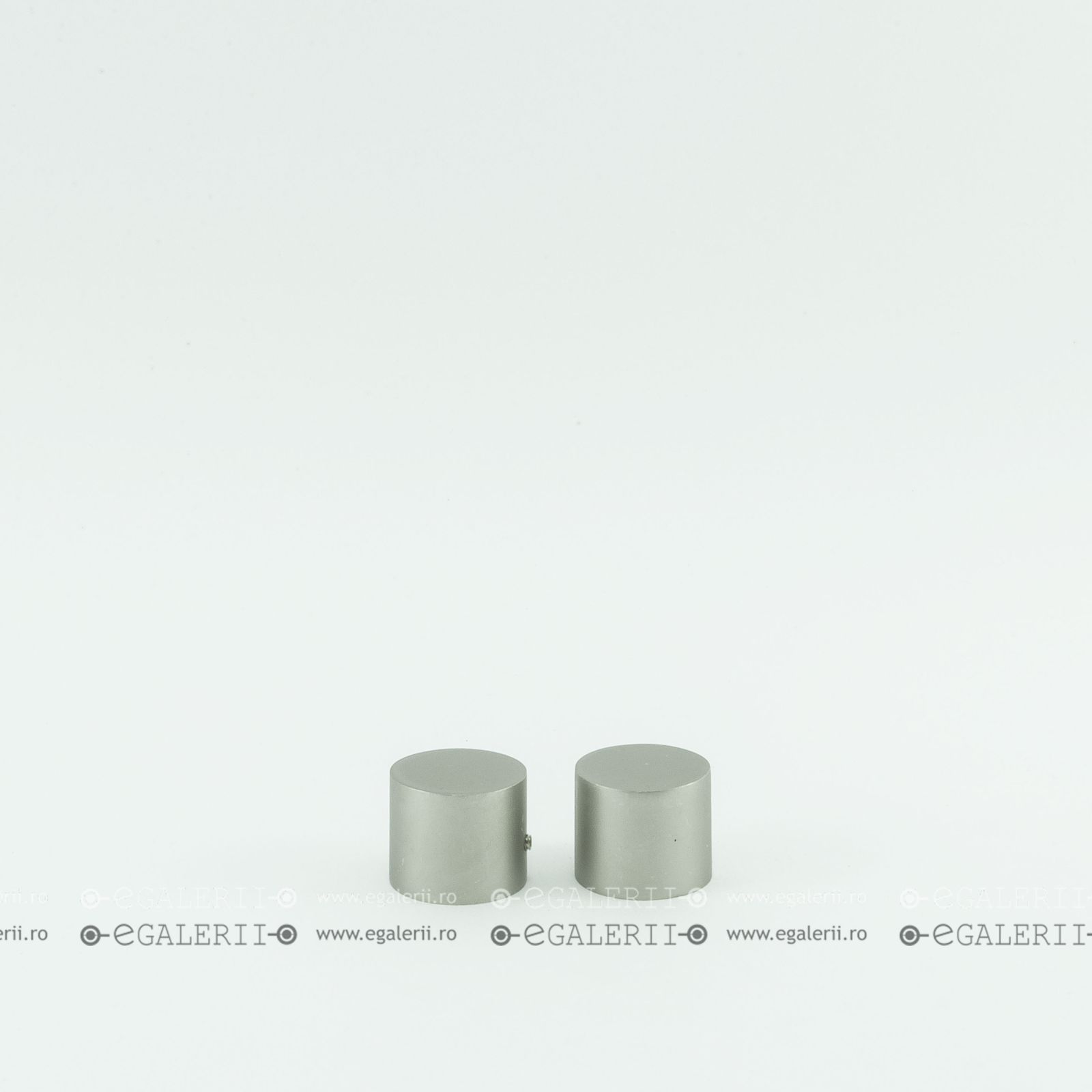 Ornament Cilindric 25mm Satin nickel x 2 buc