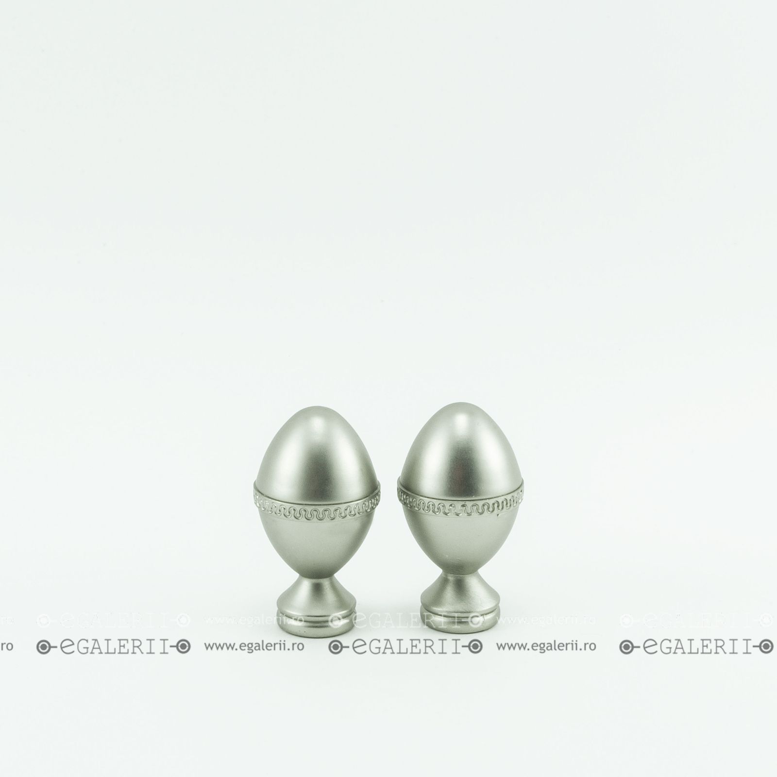 Ornament Cezar 19mm Satin nickel x 2 buc