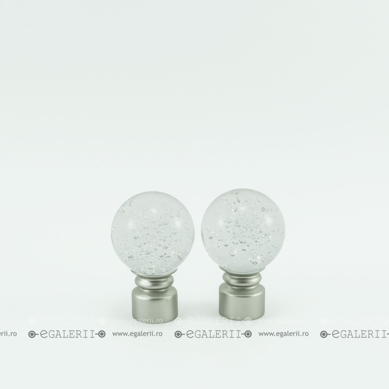 Ornament Kula Buble 19mm Satin nickel x 2 buc