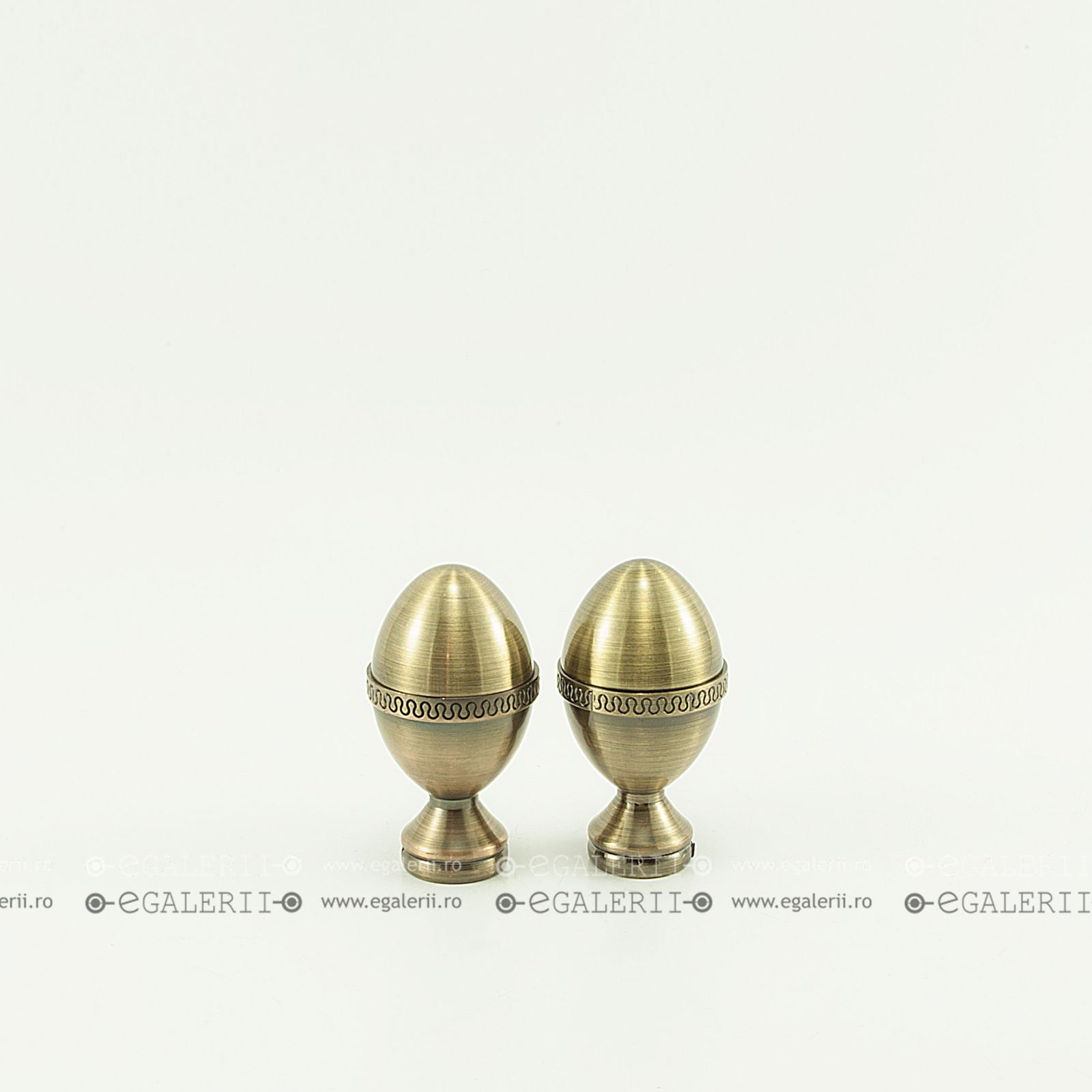 Ornament Cezar, 19mm Antique brass x 2 buc